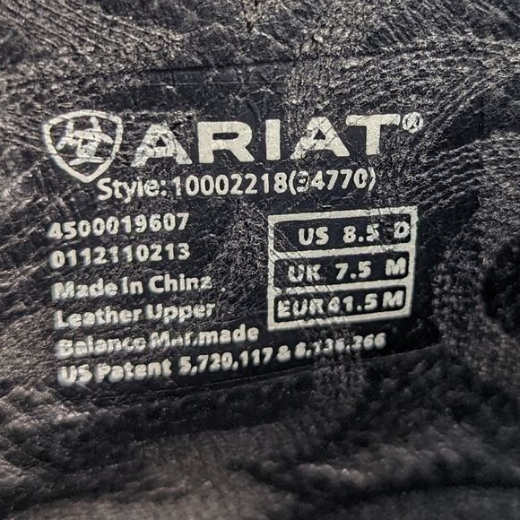 ARIAT MEN'S HERITAGE DEERTAN WESTERN PERFORMANCE BOOTS - ROUND TOE. Men's sz 8.5 - Picture 5 of 10